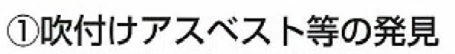 吹付けアスベスト等の発見