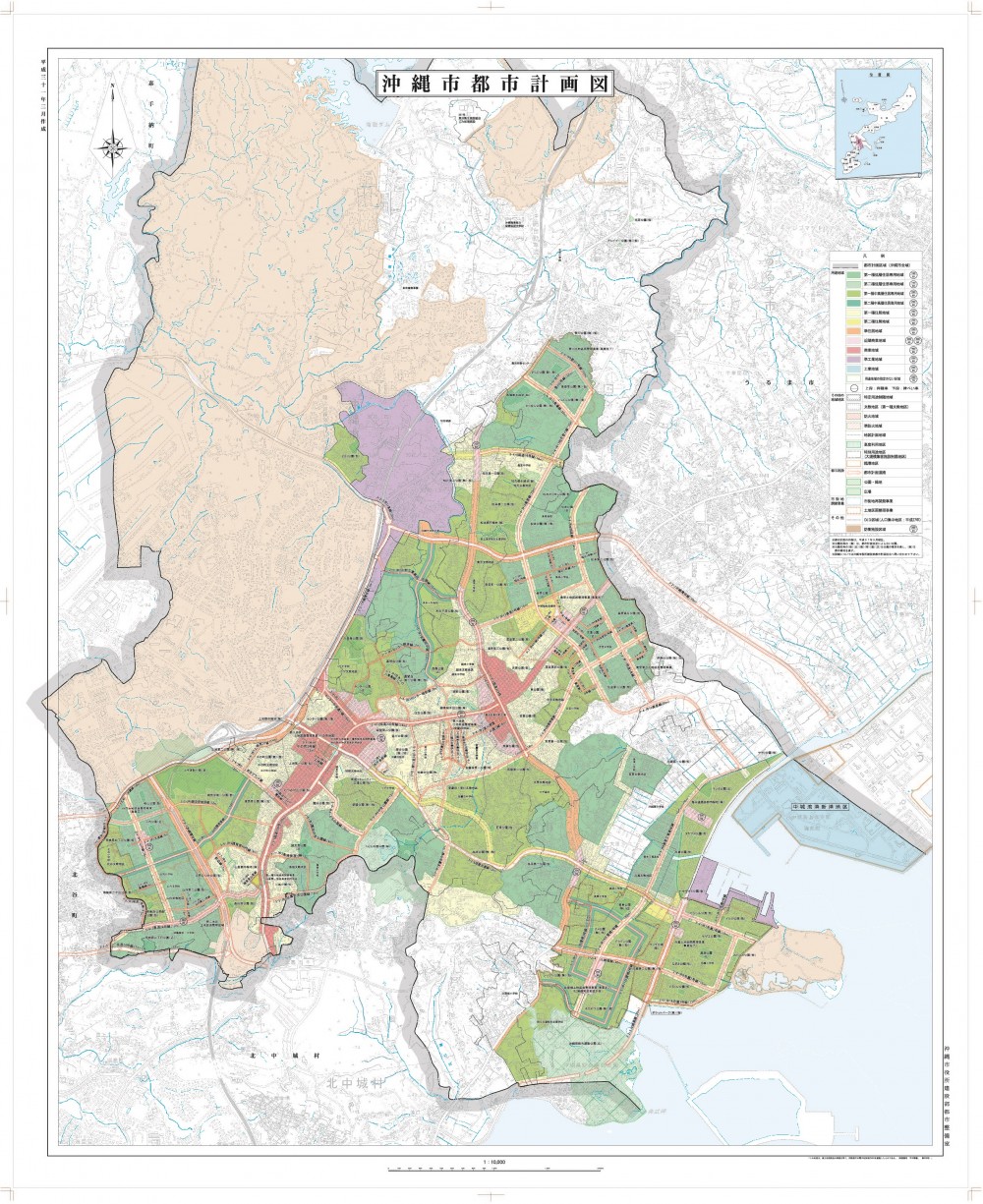 沖縄市都市計画図