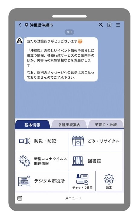 LINEリッチメニューの画像