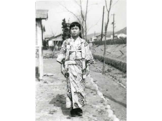 原爆の子の像のモデルとなった佐々木禎子さんの写真