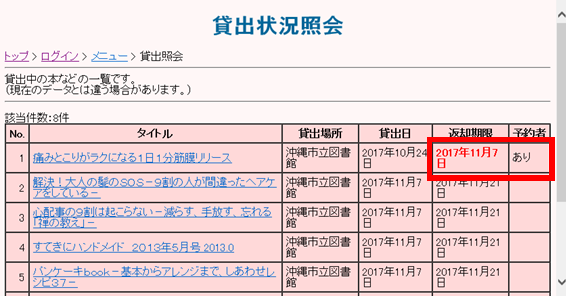 延長手続きの利用ができない時の画面1