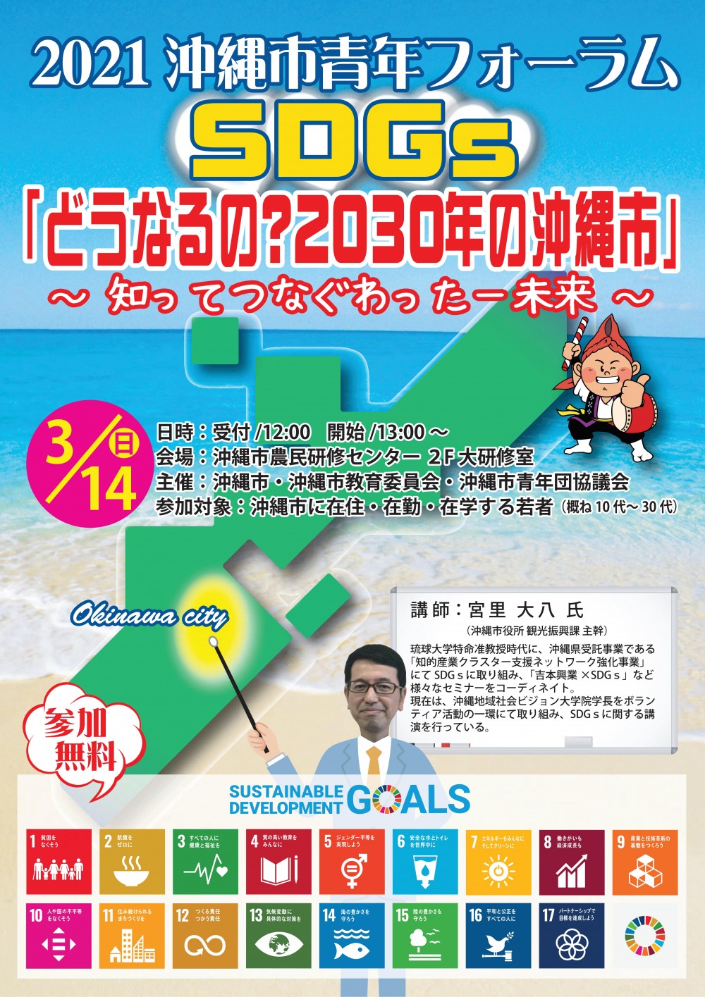 2021沖縄市青年フォーラム　SDGs『どうなるの？2030年の沖縄市』