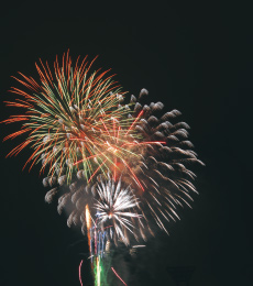 夜空を彩る打ち揚げ花火