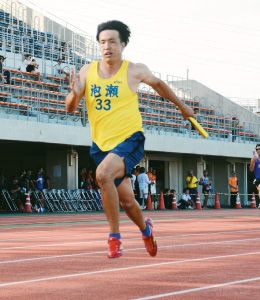 一般男子４×100ｍリレー（泡瀬）44秒82