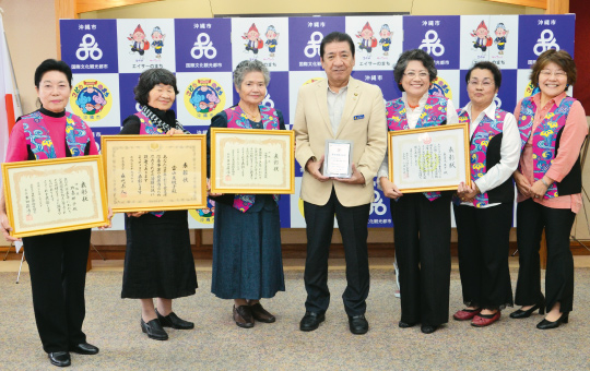 功労者表彰された市食生活改善推進協議会の会員