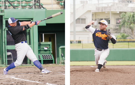 同級生が集まり野球を通して親睦を深めた