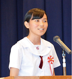 家族の大切さを語った山川純奈さん